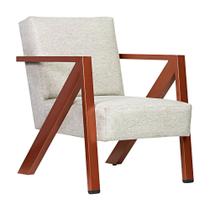 Poltrona Texas 1 Lugar Linho Bege Base De Aço Bronze Poltrona Texas 1 Lugar Linho Bege Base De Aço Bronze