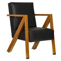 Poltrona Texas 1 Lugar material sintético Preto Base De Aço Dourado Poltrona Texas 1 Lugar material sintético Preto Base De Aço Dourado