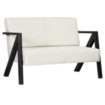 Poltrona Texas 2 Lugar Cinza Base De Aço Bronze Poltrona Texas 2 Lugar Cinza Base De Aço Bronze