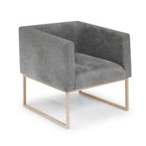 Poltrona Thais Aço Carbono Dourado Poltrona Thais Aço Carbono Dourado