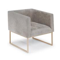 Poltrona Thais Aço Carbono Dourado