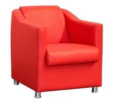 Poltrona tilla vermelho suede para sala de estar,salão escritoria Biselos-Decor