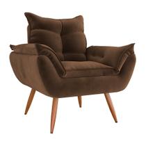 Poltrona Tóquio em Tecido Veludo Turkey Estrutura em Eucalipto Matrix