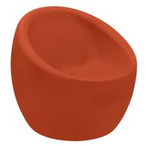 Poltrona Tramontina Oca Polietileno Laranja Caqui