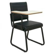 Poltrona Universitária TRIX Estofada com Prancheta Fixa - material sintético Preto - 35121 Poltrona Universitária TRIX Estofada com Prancheta Fixa - material sintético Preto - 35121