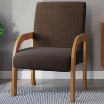 Poltrona Veneza Mel/Veludo Bombom - Viero Móveis