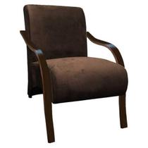 Poltrona Vênus 01 Lugar, Braço Madeira Marrom Poltrona Vênus 01 Lugar, Braço Madeira Marrom