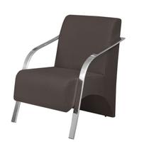 Poltrona Vênus 1 Lugar Braço Alumínio D Salla Suede Poltrona Vênus 1 Lugar Braço Alumínio D Salla Suede