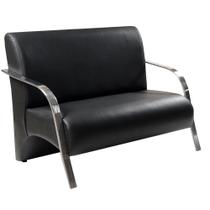 Poltrona Vênus 2 Lugar Braço Alumínio D Salla Tecido Sintético Poltrona Vênus 2 Lugar Braço Alumínio D Salla Tecido Sintético