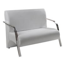 Poltrona Vênus 2 Lugar Braço Alumínio DSalla Tecido Sintético Poltrona Vênus 2 Lugar Braço Alumínio DSalla Tecido Sintético