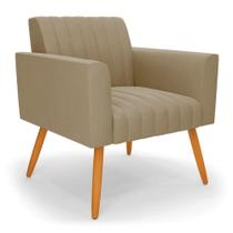 Poltrona Viena Gomada Suede Pés Palito Castanho - D'rossi Cor Marrom Rato Poltrona Viena Gomada Suede Pés Palito Castanho - D'rossi Cor Marrom Rato