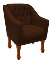 Poltronas Decorativa Consultório Recepção Barbara Suede Veludo Marrom Poltronas Decorativa Consultório Recepção Barbara Suede Veludo Marrom