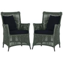 Poltronas Igapó Alumínio Micro Pintura Preta Corda Náutica Estofado 12