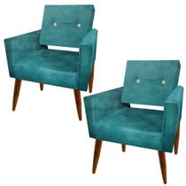 Poltronas Vanessa Charme Kit Com Duas - Moveis Águias Poltronas Vanessa Charme Kit Com Duas - Moveis Águias