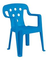 Poltroninha Cadeira Cadeirinha Kids Azul 52x36 cm Infantil Até 40Kg - MOR