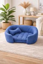 Poltroninha Caminha Pet M Revestimento Suede Veludinho com Almofada Cor:Marrom
