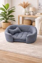 Poltroninha Caminha Pet M Revestimento Suede Veludinho com Almofada Cor:Marrom