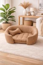 Poltroninha Caminha Pet P Revestimento Suede Veludinho com Almofada Cor:Preto