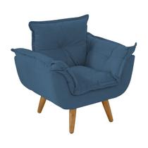 Poltroninha Infantil Opalinha 2 a 6 anos Suede Azul