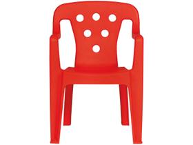 Poltroninha Plástica Kids Vermelha