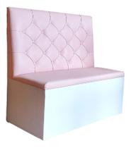 Poltrosa sofa booth 1,10cm rosa e braca capitone duplo sku231