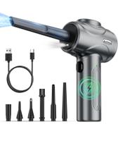 Polvilhador elétrico de ar comprimido KUPAKY 100000RPM com LED cinza
