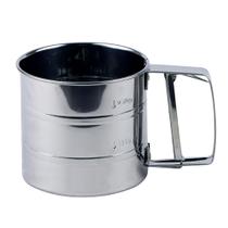 Polvilhador Inox Luxo Peneirar Caneca Farinha Com Gatilho - Zein Importacao e Comercio Eir