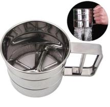 Polvilhador Peneira Em Inox Gatilho Para Farinhas Açúcar Polvilhador Peneira Em Inox Gatilho Para Farinhas Açúcar
