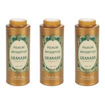 Polvilho Talco Antisséptico Tradicional 200g KIT 3 Unidades Polvilho Talco Antisséptico Tradicional 200g KIT 3 Unidades