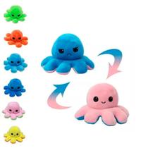 Polvo Bicho De Pelúcia Brinquedo Reversível Feliz Ou Bravo Tik Tok - Cores Variadas