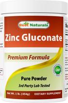 Polvo de Gluconato de Zinc Best Naturals 454 g 1009 Porciones Polvo de Gluconato de Zinc Best Naturals 454 g 1009 Porciones