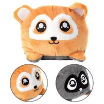 Polvo do Humor Guaxinim de Pelúcia Fofinho Colorido BBR Toys Dupla Face Polvo do Humor Guaxinim de Pelúcia Fofinho Colorido BBR Toys Dupla Face