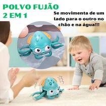 Polvo Fujão Brinquedo Criança na água Com Movimento Polvo Fujão Brinquedo Criança na água Com Movimento