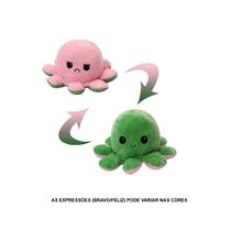 Polvo Humor Grande Mega Fofo Rosa e Verde