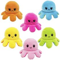 Polvo Humor Pelúcia Tiktok Bravo Feliz Reversível Polvinho Cor Aleatória