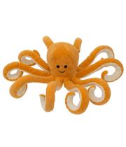 Polvo Marrom Claro 10 Tentáculo 30Cm Altura Pelúcia Fofytoys