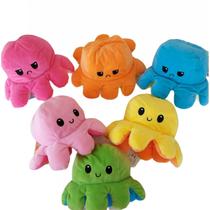 Polvo Polvinho Tiktok Humor Bravo Feliz Reversível Pelúcia - Dm Toys