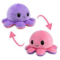 Polvo reversível Plushie TeeTurtle rosa + roxo 10 cm