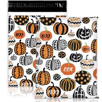 Poly Mailer Jarthena AMCS Halloween 10 x 13 cm 100 unidades laranja preto