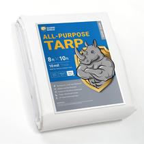 Poly Tarp GUARD SHIELD Heavy Duty Waterproof, 3,6 x 6 m, branco, pacote com 2 unidades Poly Tarp GUARD SHIELD Heavy Duty Waterproof, 3,6 x 6 m, branco, pacote com 2 unidades
