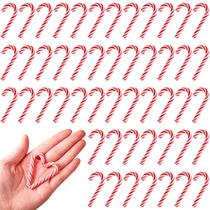 Polymer Clay Candy Cane Craft NUOBISHI 50 unidades para o Natal Polymer Clay Candy Cane Craft NUOBISHI 50 unidades para o Natal