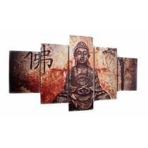 Polyptych Buddha 150x80cm Impressão em tela sobre moldura de madeira