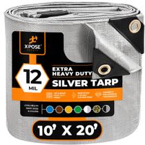 PolyTarp Xpose Safety Heavy Duty Silver 3 m x 6 m à prova d'água