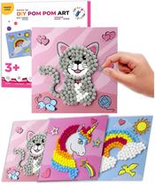 Pom Pom Art Little Jupiter DIY faz 3 peças de arte para crianças de 3 a 5 Pom Pom Art Little Jupiter DIY faz 3 peças de arte para crianças de 3 a 5