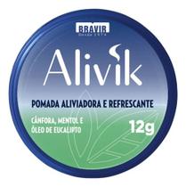 Pomada Alivik Bravir 12g Alívio Refrescante Muscular