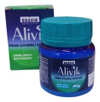 Pomada Alivik Bravir 40g Alívio Refrescante Muscular
