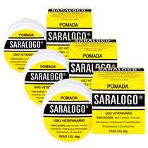 Pomada Antisséptica Cicatrizante para cães Saralogo 30gr 3un Pomada Antisséptica Cicatrizante para cães Saralogo 30gr 3un