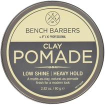 Pomada Bench Clay Fijación Fuerte con Bajo Brillo 80 g