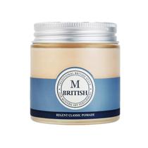Pomada BRITISH M Regent Classic 100g Natural que retém todo o cabelo