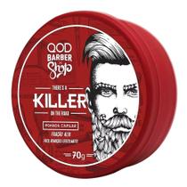 Pomada Capilar QOD Barber Shop Killer Fixação Alta 70g